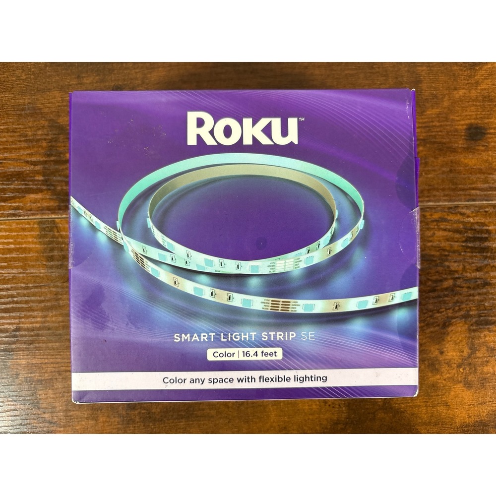 Roku Smart Light Strip SE 16.4ft Color LED Strip Works with Alexa Google LS1016R